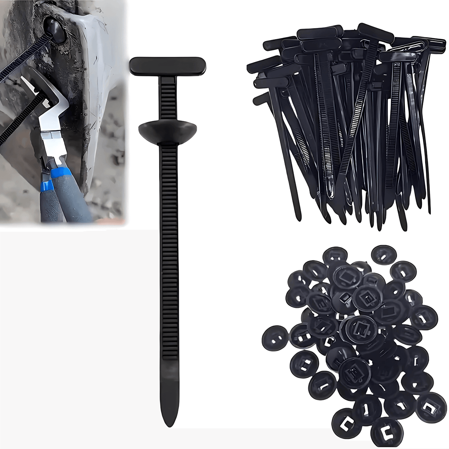 StrongFix – Nylon Universal Cable Clamp with Self-Locking Function & Durable Design