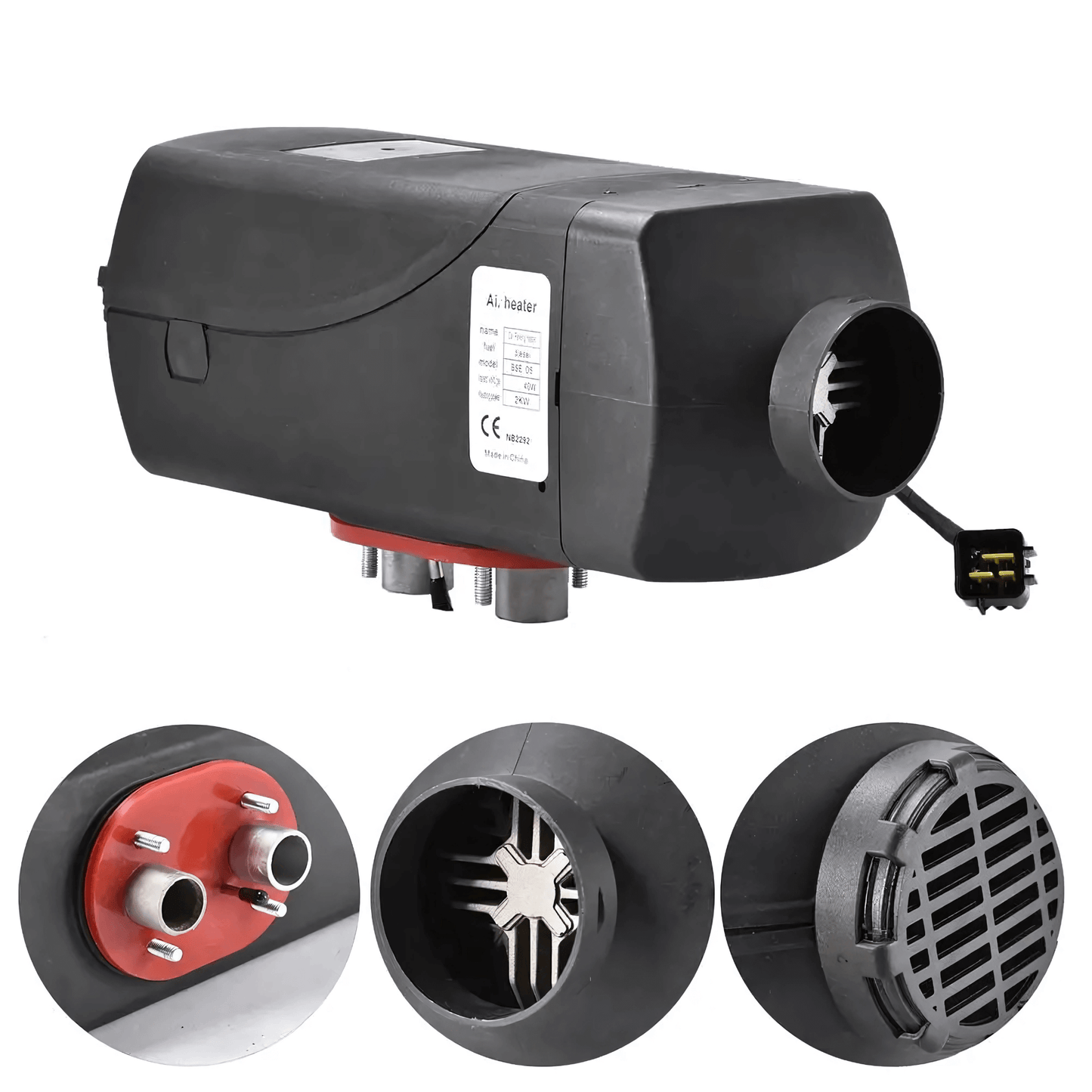 DieselHeat – Dieselvarmer 5KW 12V med LCD og fjernkontroll for bil, bobil, båt og hytte