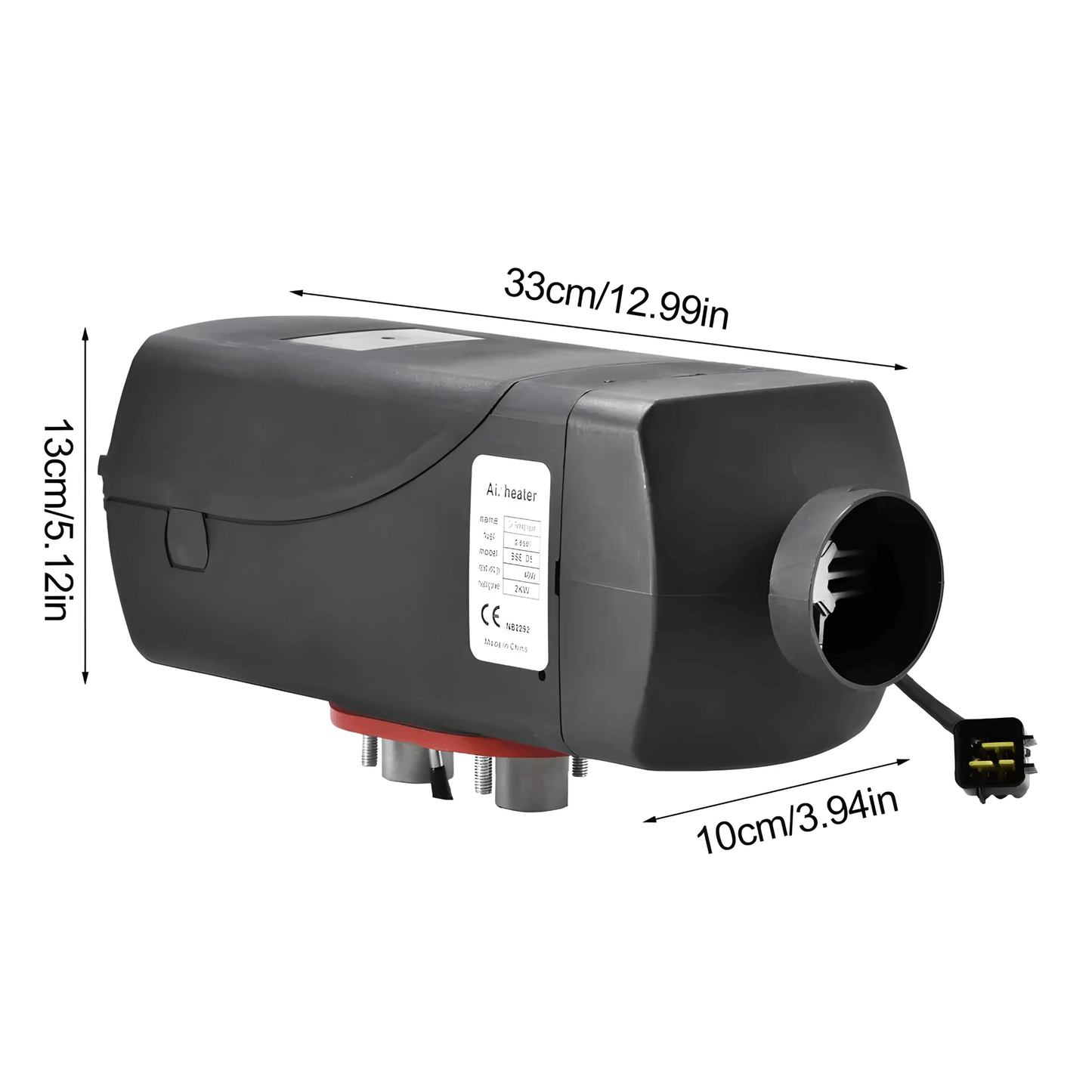 DieselHeat – Dieselvarmer 5KW 12V med LCD og fjernkontroll for bil, bobil, båt og hytte