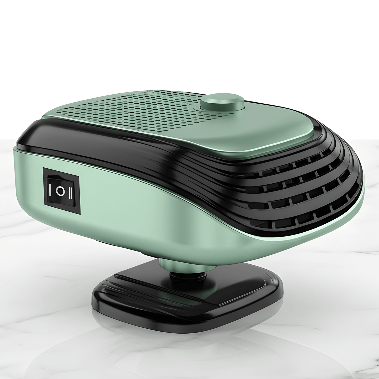 WarmDrive – 2-i-1 bilvarmer og kjølevifte med 12V/24V for rask tining, oppvarming og kjøling i bil, SUV og bobil