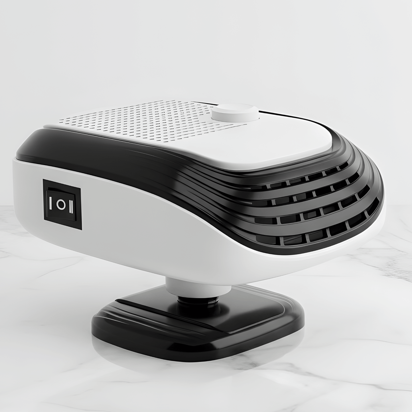 WarmDrive – 2-i-1 bilvarmer og kjølevifte med 12V/24V for rask tining, oppvarming og kjøling i bil, SUV og bobil