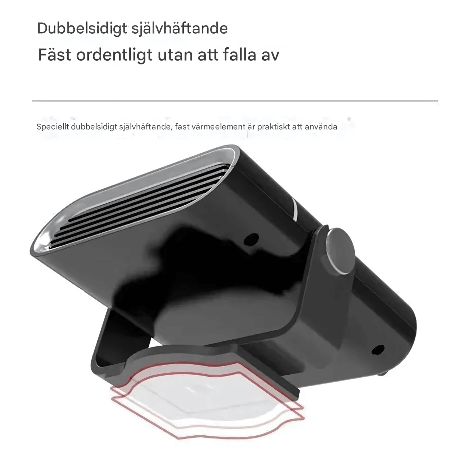 HeatMate – Bærbar bilvarmer med tining og fjerning av dugg for 12V/24V