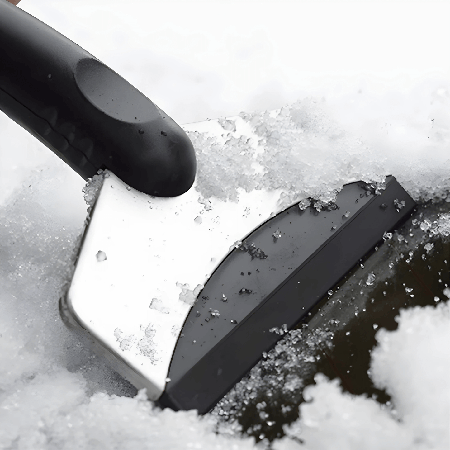 SnowGuard – Ergonomisk snøskuffe og isskrape for rask rengjøring av frontruten