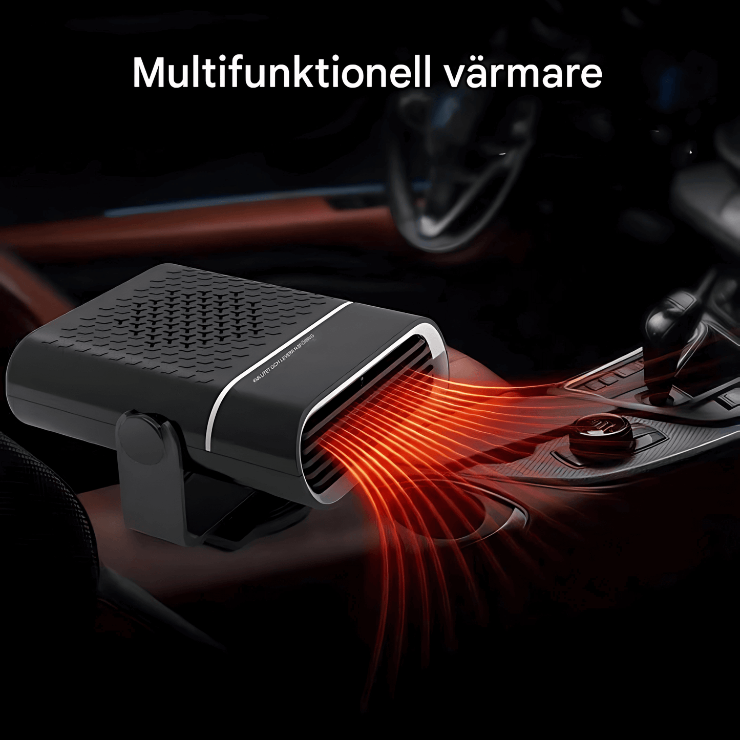 HeatMate – Bærbar bilvarmer med tining og fjerning av dugg for 12V/24V