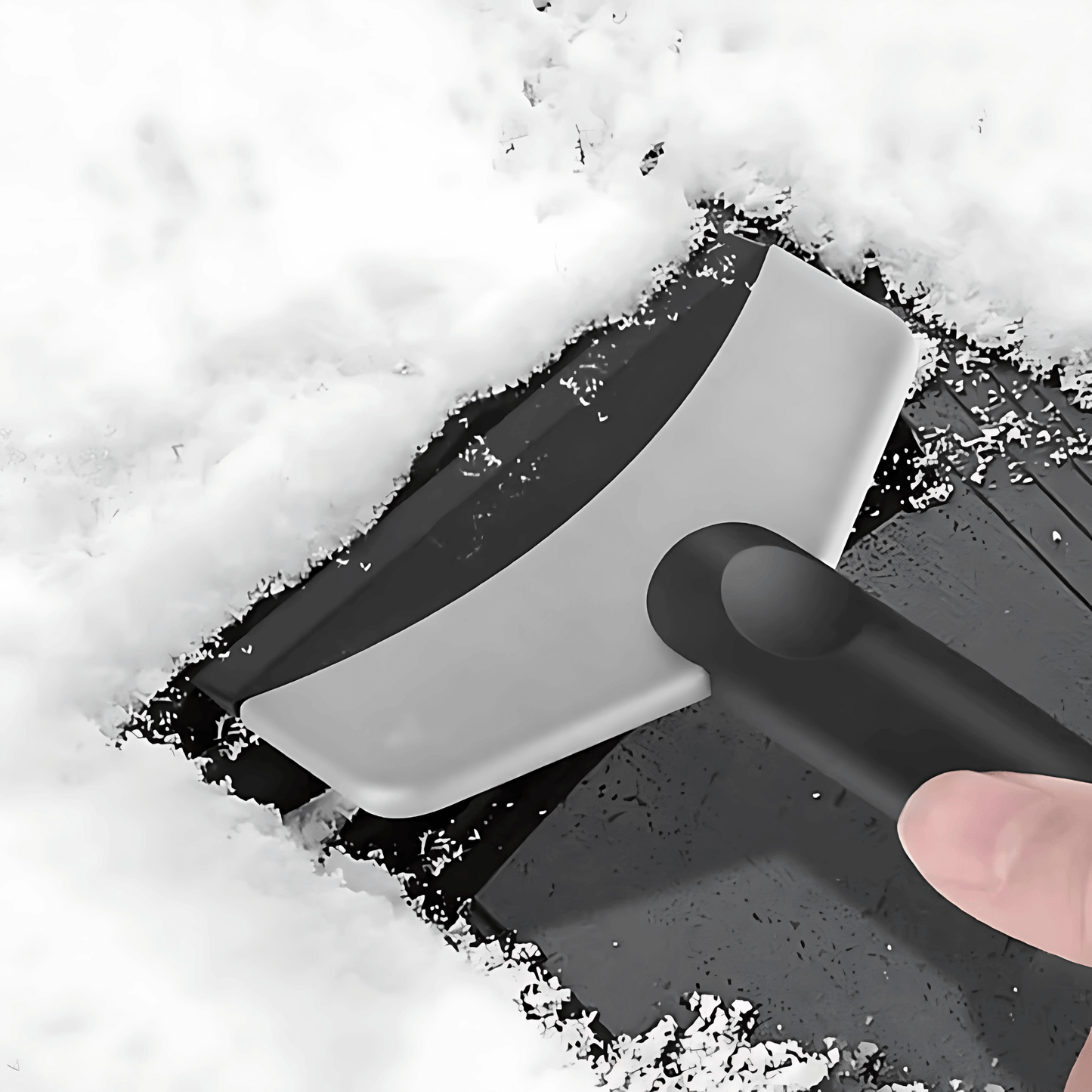 SnowGuard – Ergonomisk snøskuffe og isskrape for rask rengjøring av frontruten