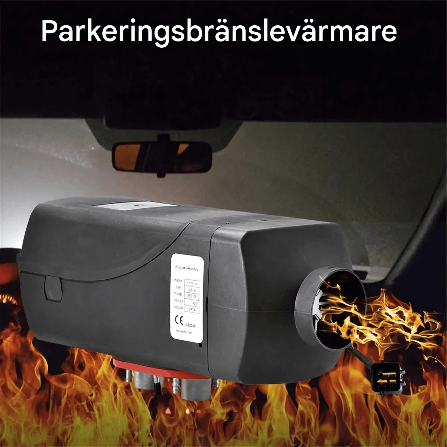 DieselHeat – Dieselvarmer 5KW 12V med LCD og fjernkontroll for bil, bobil, båt og hytte