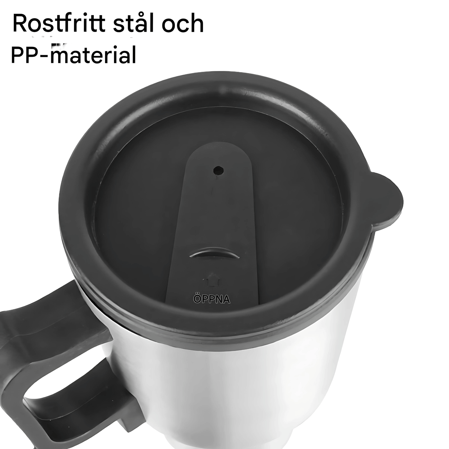 CarBrew - 12V elektrisk termokrus 450ml for bil, kaffe og te på farten