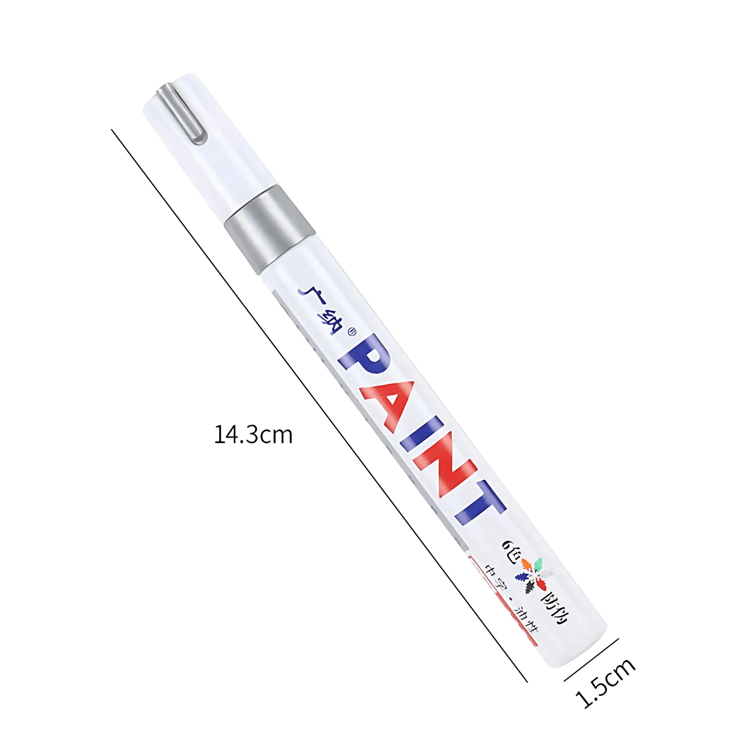 PaintMark - Dekkutskjæringspenn | Vanntett maling- og dekkmerkingspenn for metall, gummi og glass