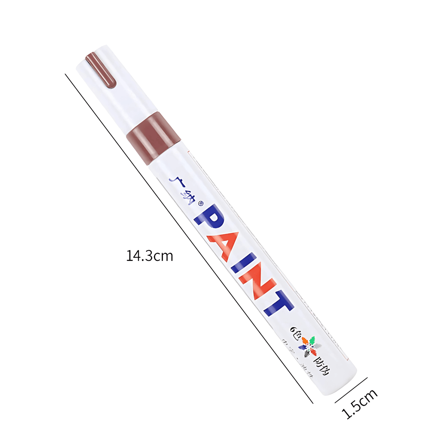 PaintMark - Dekkutskjæringspenn | Vanntett maling- og dekkmerkingspenn for metall, gummi og glass