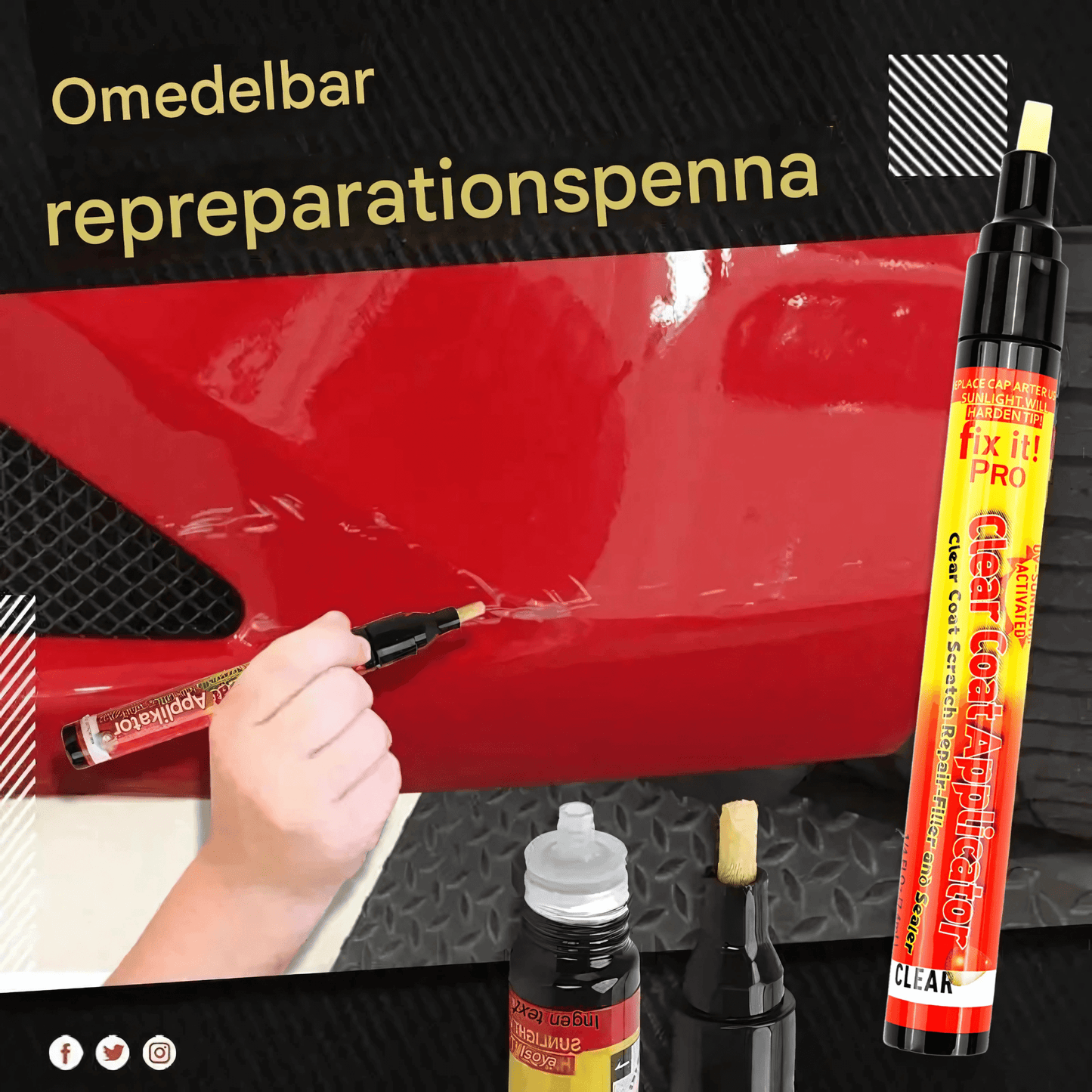 ScratchFix - Bilreparasjonspenn | Usynlig ripereparasjon på sekunder