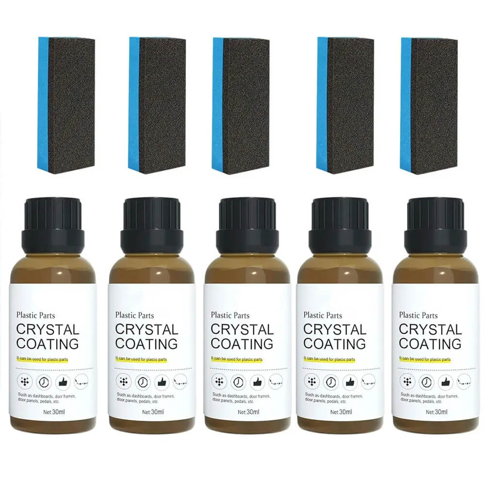 RenewWax - Bilplast Förnyelsemedel & Kristallvax - Långvarig 30ml Vätska för Bilunderhåll