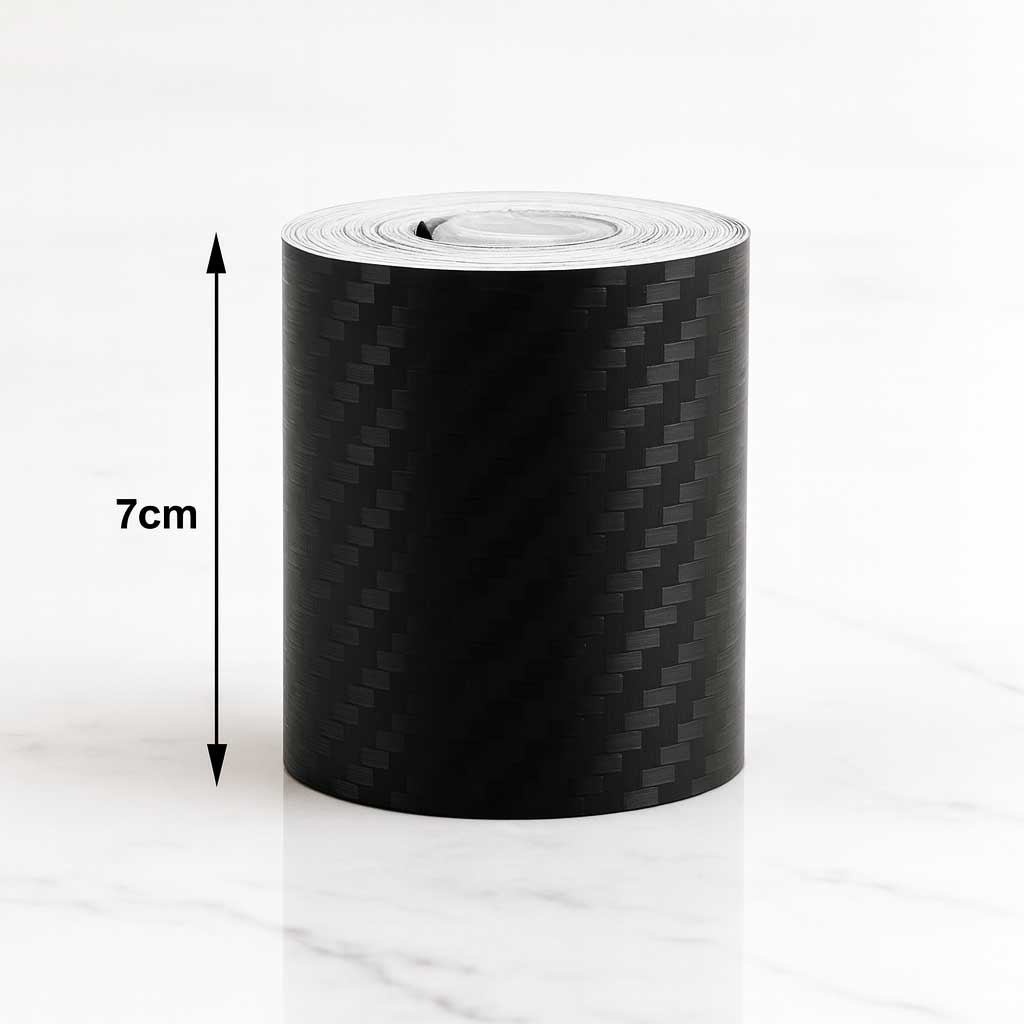 ShieldWrap – Beskyttelsestape i karbonfiber for bil | Matt nanofilm for dører, terskler og speil