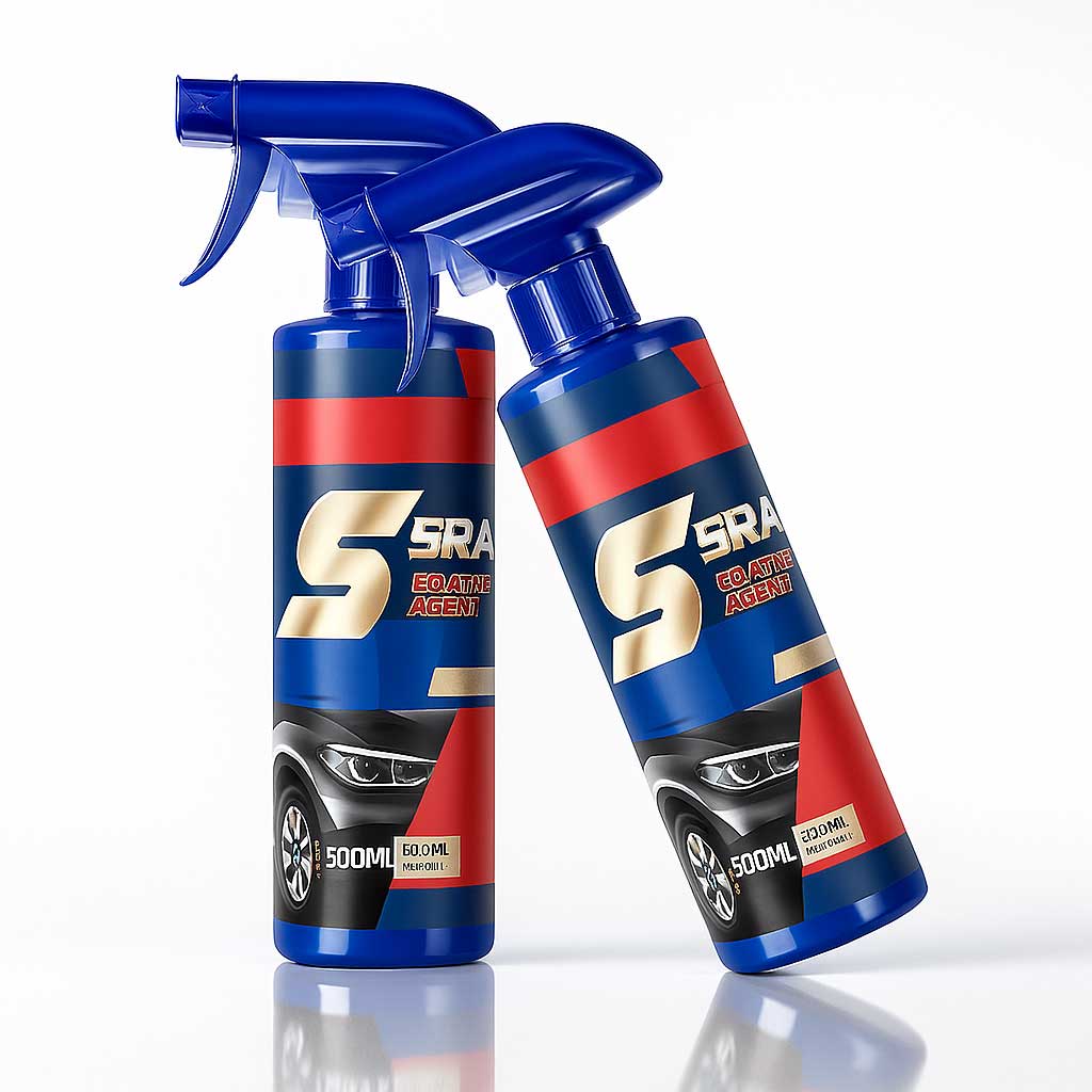 ShineGlide - Bilkeramisk Lackskydd Spray 500ml | 3-i-1 Rengöring, Reporreparation & Vaxliknande Skydd