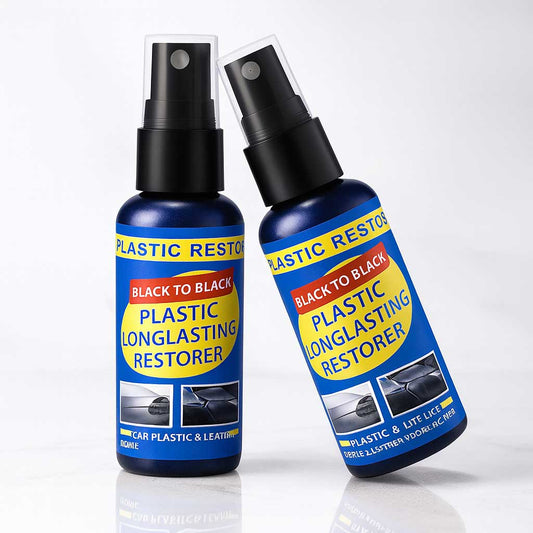 ShineRevive - Bilplast & Läder Återställare | 30ml Glansförnyare för Interiör & Exteriör Trim med Långvarig Effekt