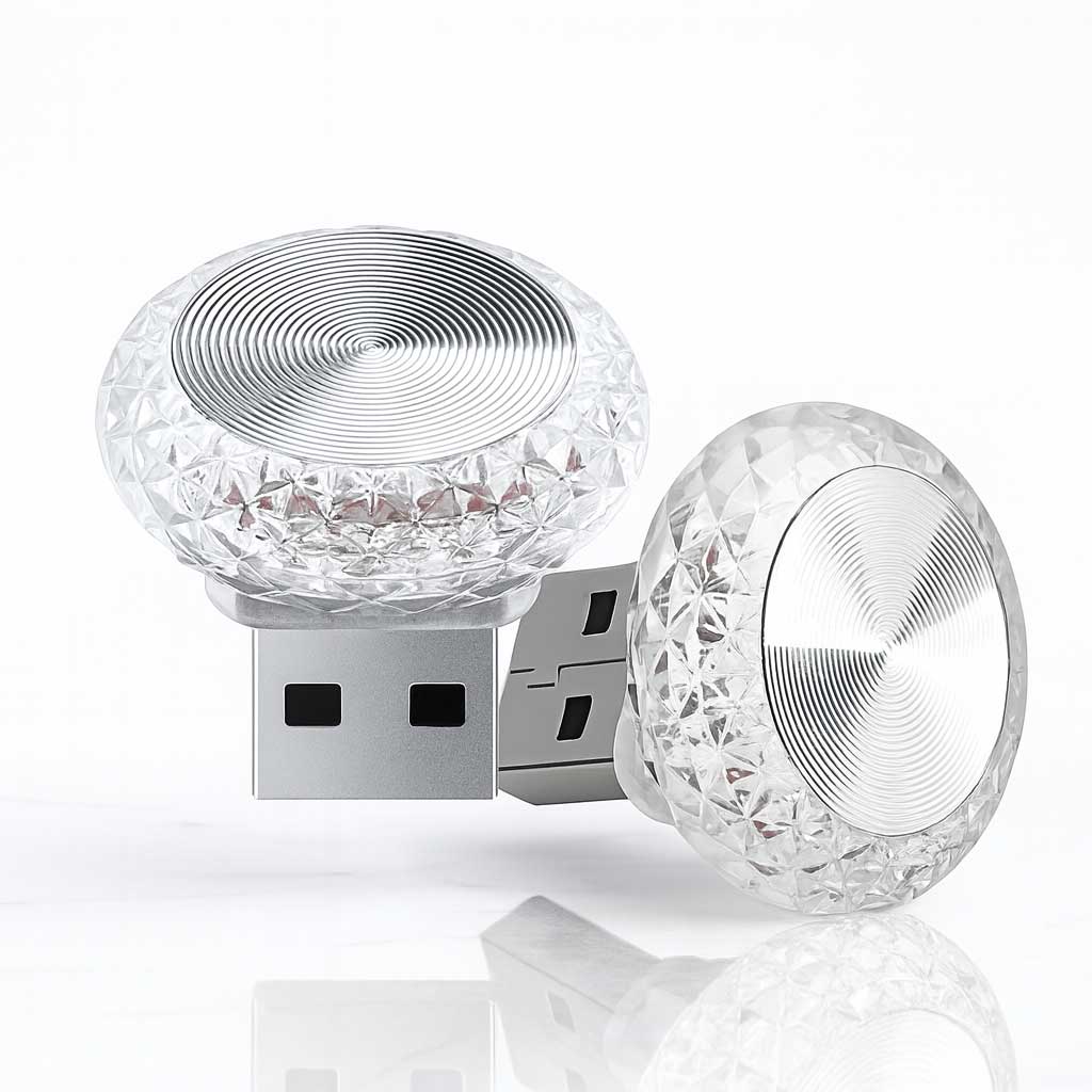 RideLight - USB Ambient Light | Portabel Mini LED-lampa för Bil, Powerbank & Dator