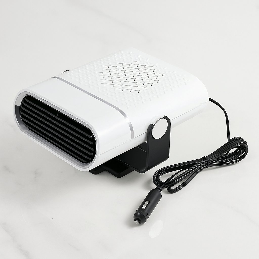 HeatMate – Bærbar bilvarmer med tining og fjerning av dugg for 12V/24V