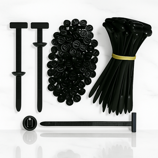 StrongFix – Nylon Universal Kabelklämma med Självlåsande Funktion & Hållbar Design