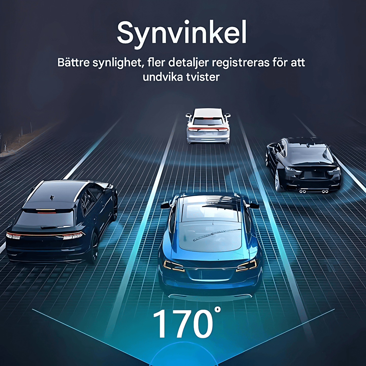 RoadSight – 1080P WiFi Dashcam med Nattläge, Rörelsedetektering & 24h Parkeringsövervakning