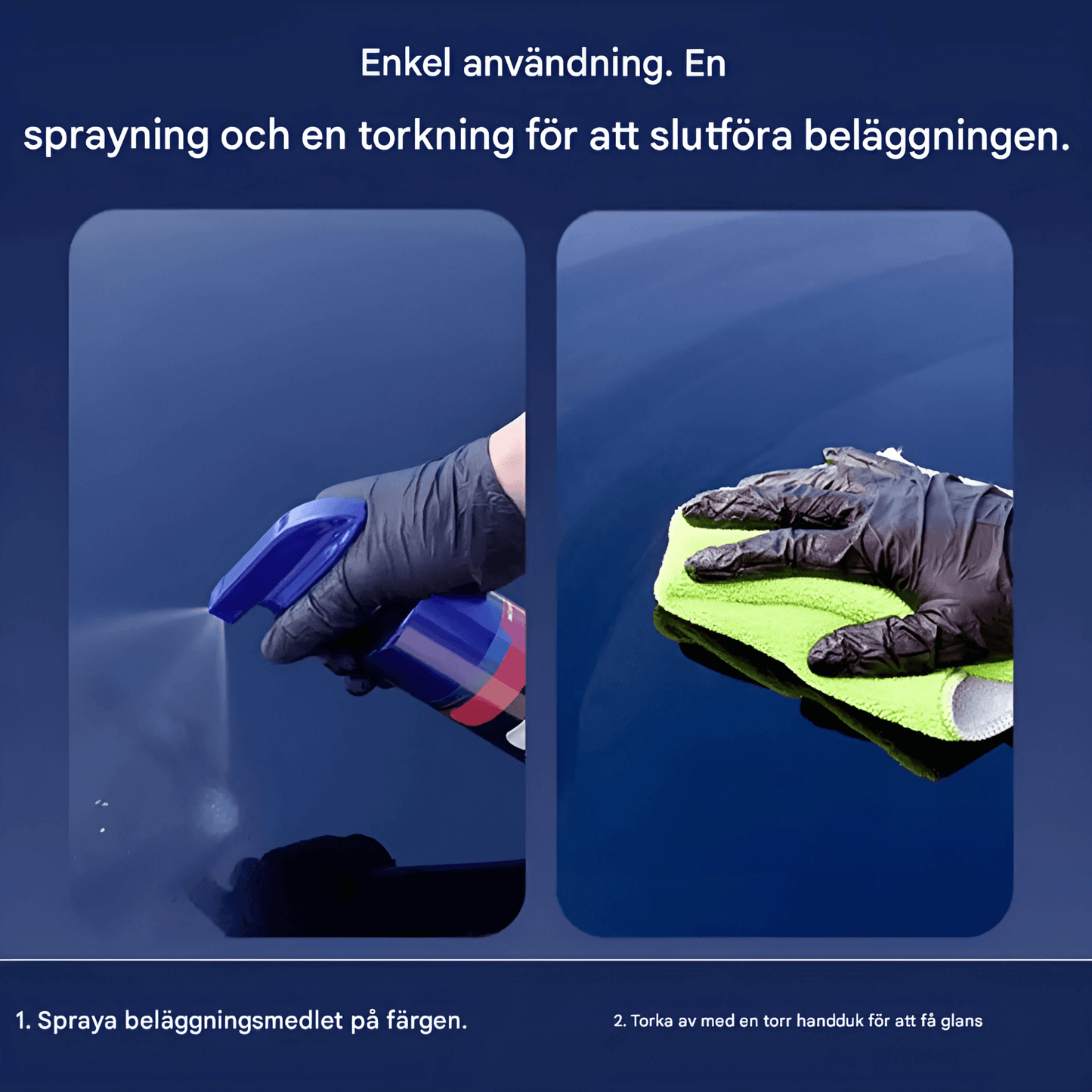 ShineGlide - Bilkeramisk Lackskydd Spray 500ml | 3-i-1 Rengöring, Reporreparation & Vaxliknande Skydd