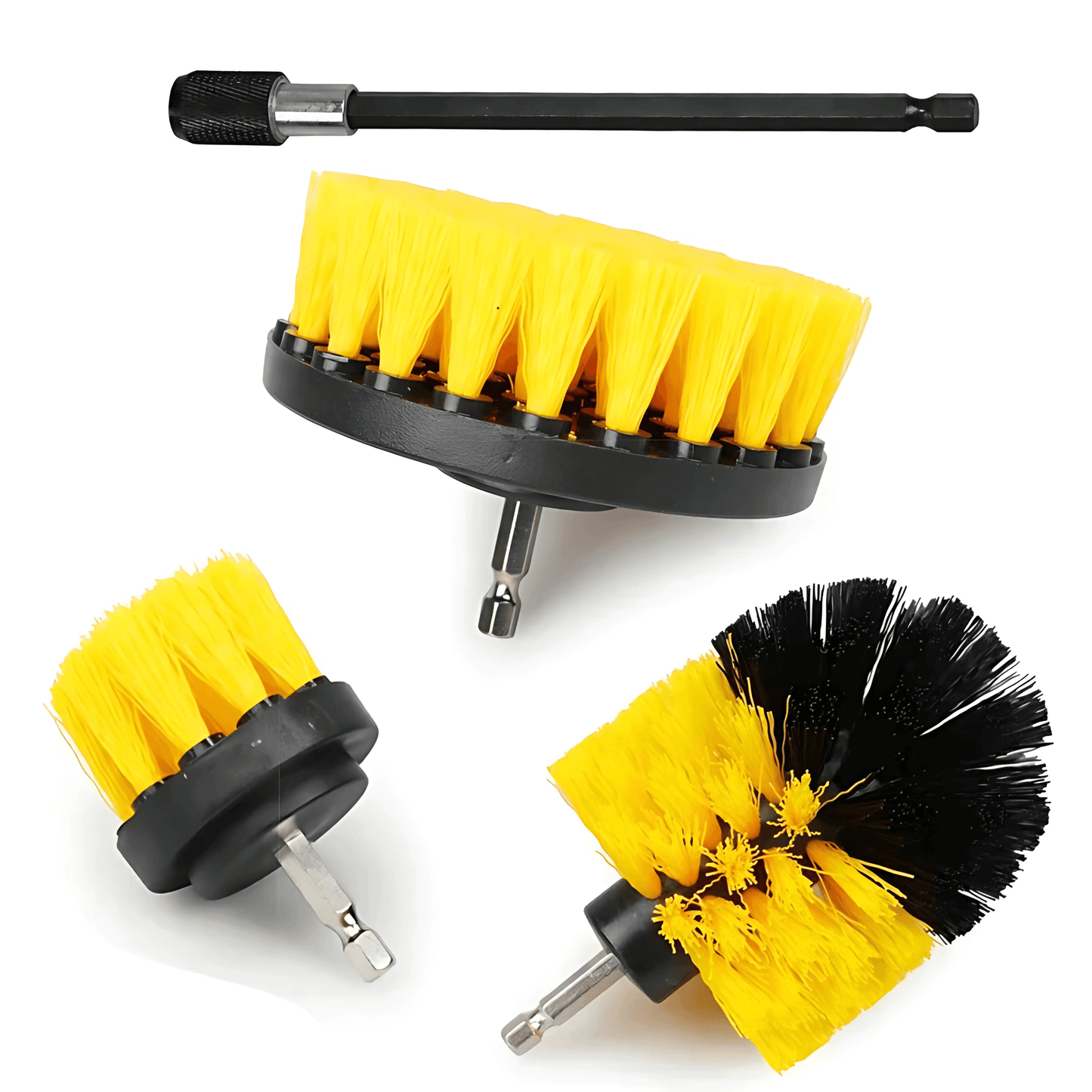 DrillScrub - Car Brush for Drill Machine | Nylon Cleaning Brush for Tires, Seats and Interior
