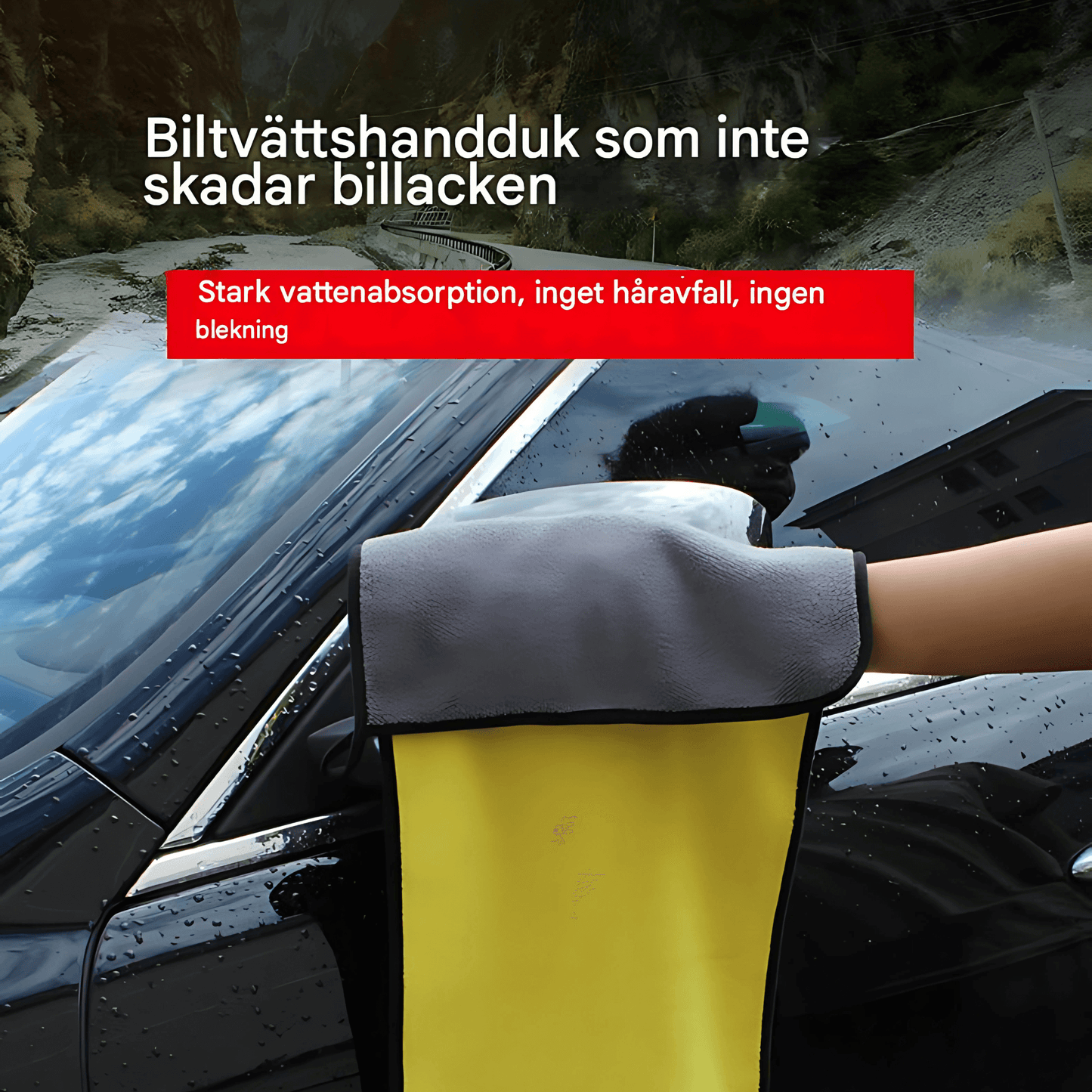 VelvaCloth – mikrofiberklut | Superabsorberende bilklut for skånsom vask og tørking