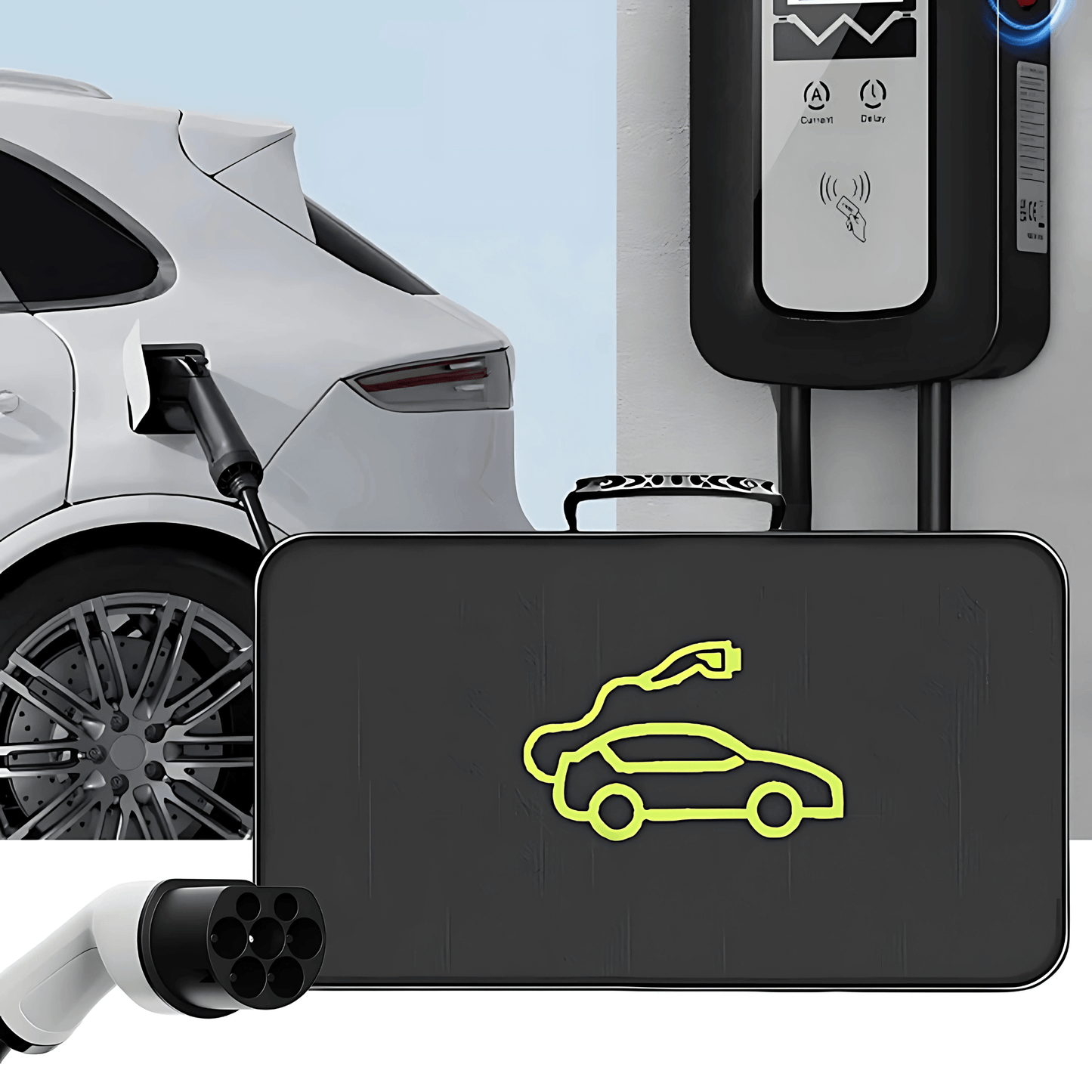 CableCrate - Oppbevaringspose for elbilkabel | Brannsikker og vanntett veske for ladere, kabler og tilbehør til elbiler