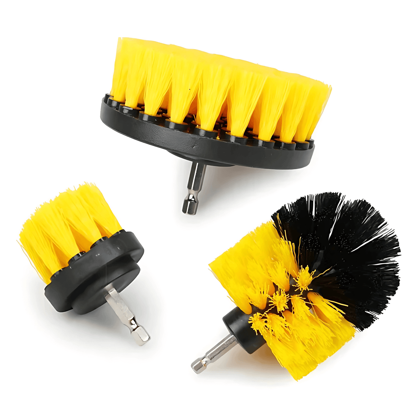 DrillScrub - Car Brush for Drill Machine | Nylon Cleaning Brush for Tires, Seats and Interior