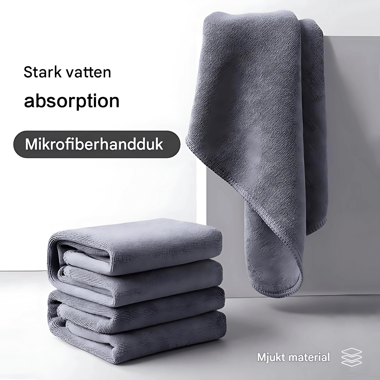 GlossFiber Towel - Premium mikrofiberduk för bilvård och rengöring | stark uppsugningsförmåga
