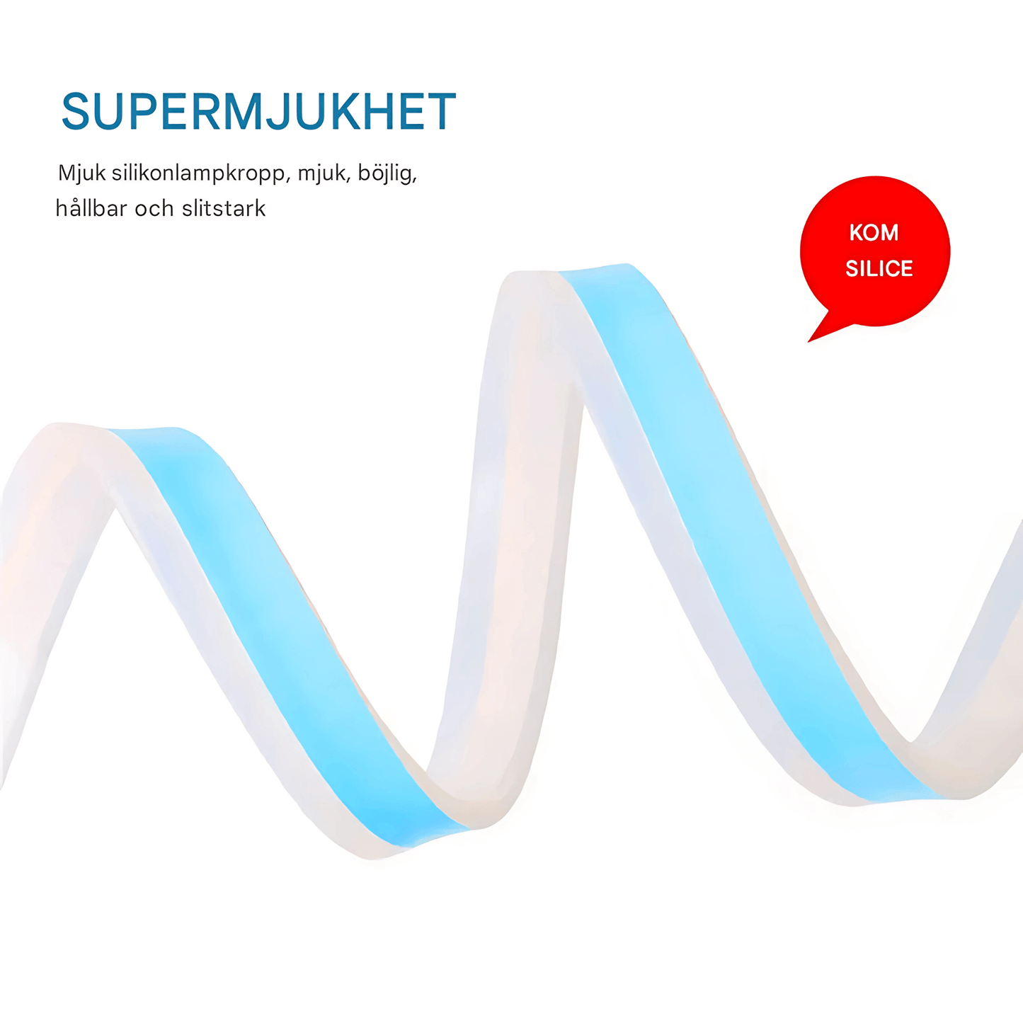DriveGlow - LED-striper for frontlykter | Fleksible 30 cm kjørelys med blinklys- og bremselysfunksjon for bil