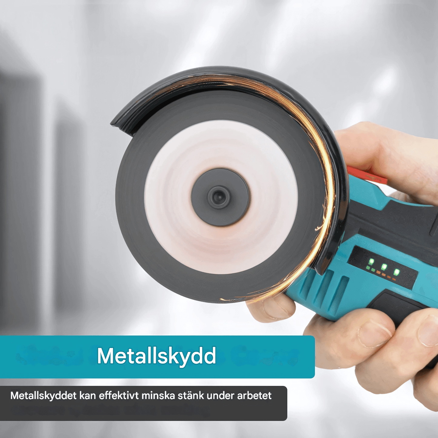 PowerEdge - Vinkelslip | 12 V Mini Slipmaskin med Bärbar Design för Slipning & Polering av Metall, Bil & Hem
