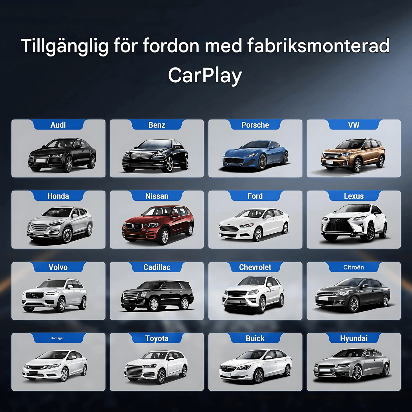 StreamLink – Multimedieadapter för Trådlös CarPlay, Android Auto & HDMI-Streaming i Bilen