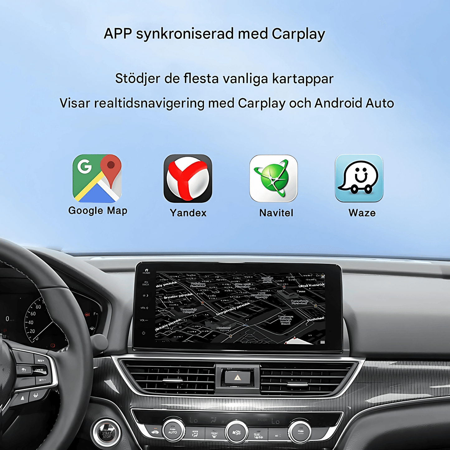 StreamRide – SmartBox | Gjør din kablede CarPlay om til trådløs CarPlay og Android Auto med videoapper
