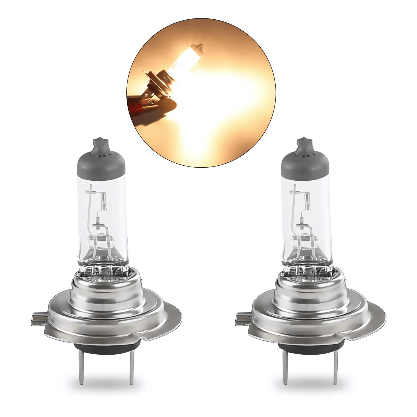 BrightVolt - 10-pakning H7 halogenpærer 12V 55W 4300K for tåkelys og frontlykter