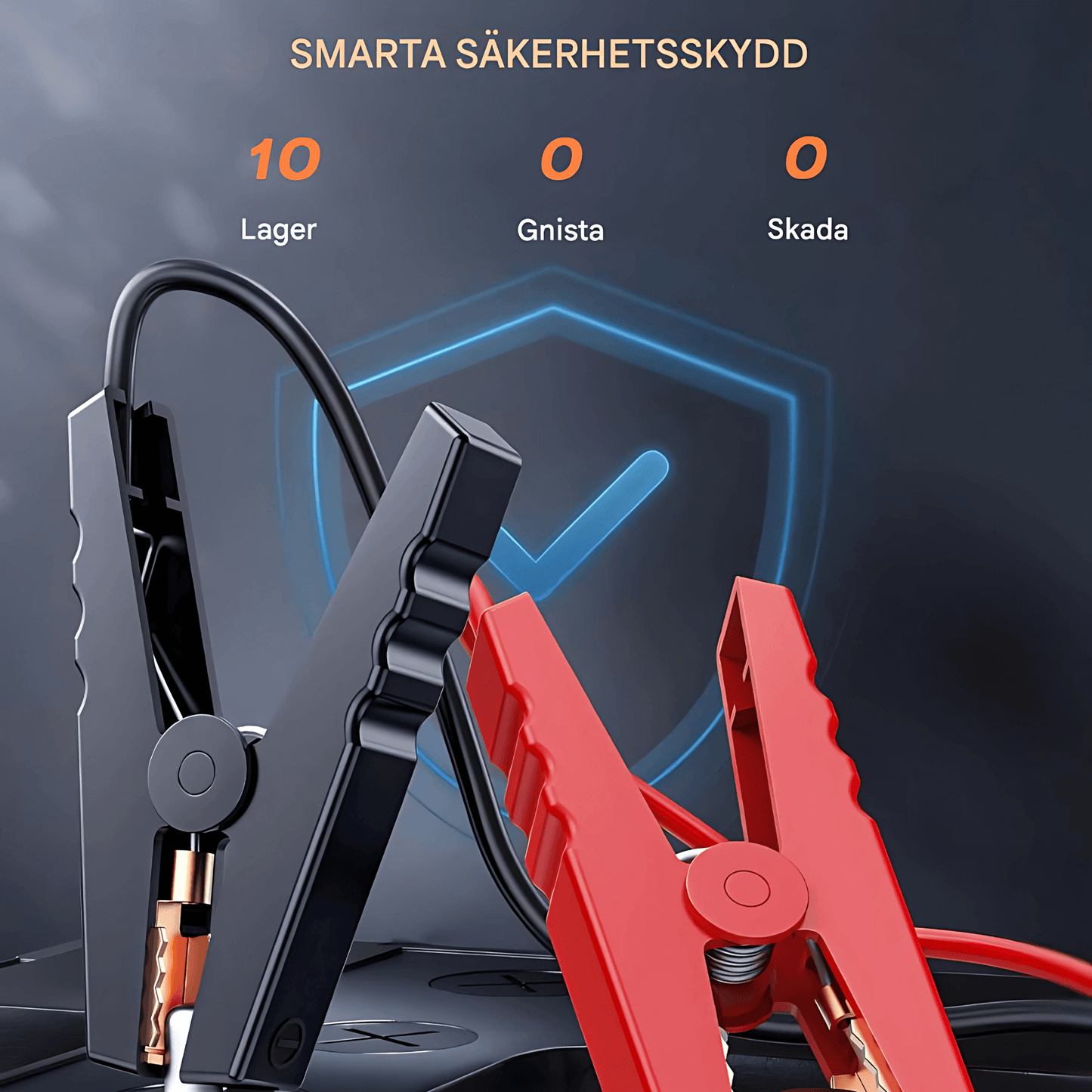 PowerDrive - Portabel Starthjälp, Däckpump & Powerbank med Digital Display