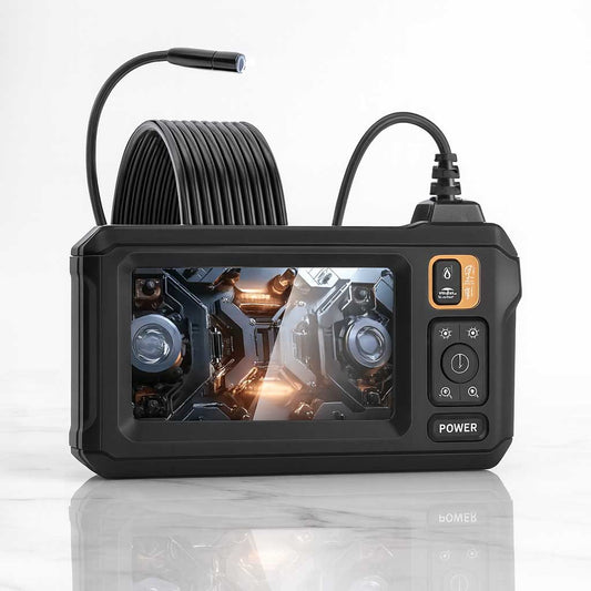 ScopeLite - Endoskopkamera | 4.3" IPS-Skärm, 1080P, IP67, 8 LED & Flexibel Kabel för Inspektion av Bil, Rör & Trånga Utrymmen