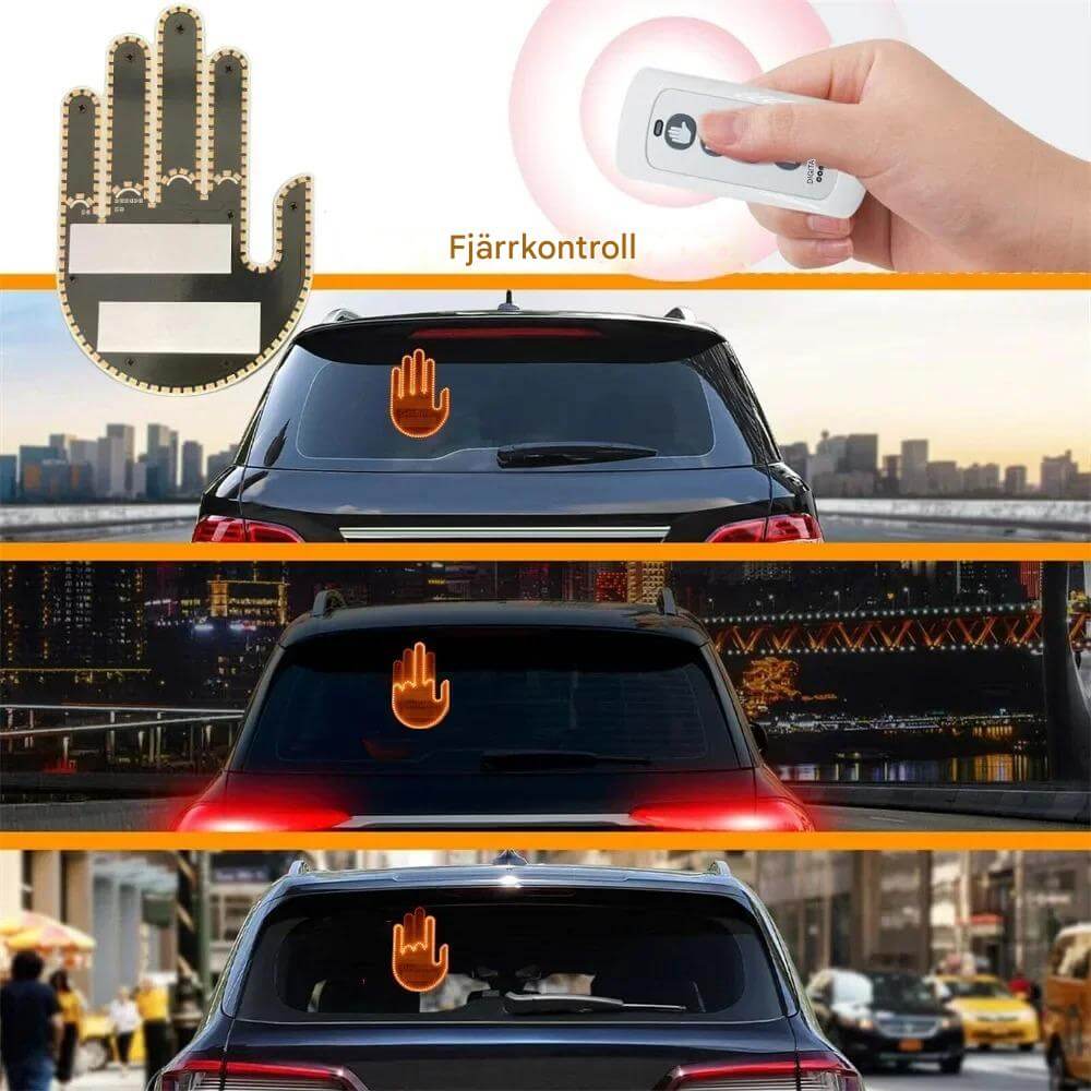 HandiLite - Kreativ Handformad Lampa för Bil med Fjärrkontroll