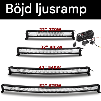 CurveBeam – Böjd LED-Ljusramp för Offroad, SUV, ATV & Arbetsfordon