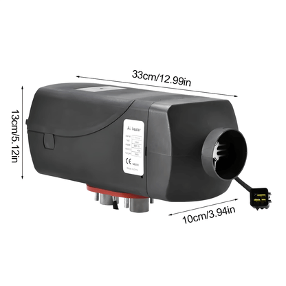 DieselHeat – Dieselvarmer 5KW 12V med LCD og fjernkontroll for bil, bobil, båt og hytte
