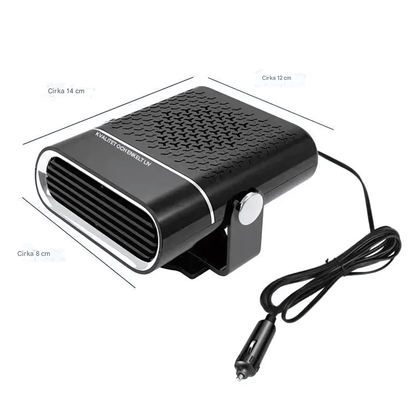 HeatMate – Bærbar bilvarmer med tining og fjerning av dugg for 12V/24V