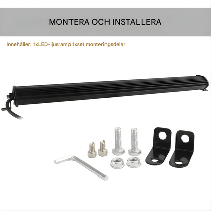 DriveBeam – Super Slim 12D LED-ramp med Combo Beam, IP68 & Justerbara Fästen