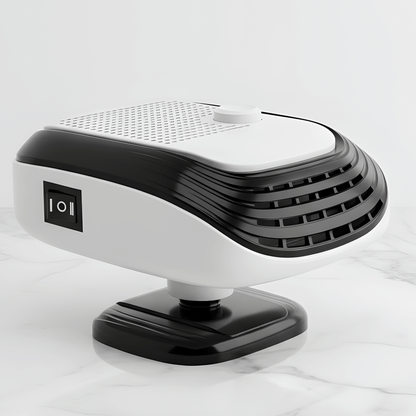 WarmDrive – 2-i-1 bilvarmer og kjølevifte med 12V/24V for rask tining, oppvarming og kjøling i bil, SUV og bobil