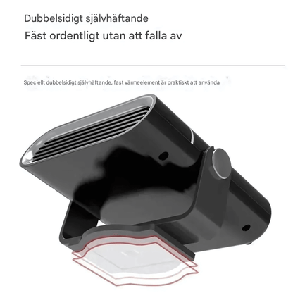 HeatMate – Bærbar bilvarmer med tining og fjerning av dugg for 12V/24V