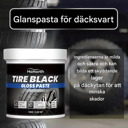 GlossTire – Dekkvoks med langvarig glans og antialdringseffekter for bilvedlikehold