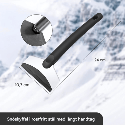 SnowGuard – Ergonomisk snøskuffe og isskrape for rask rengjøring av frontruten