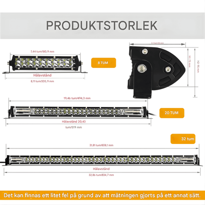 DriveBeam – Super Slim 12D LED-ramp med Combo Beam, IP68 & Justerbara Fästen