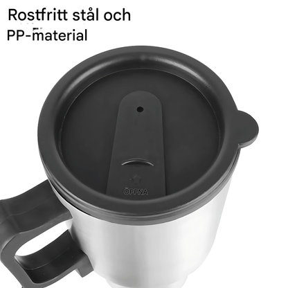 CarBrew - 12V elektrisk termokrus 450ml for bil, kaffe og te på farten