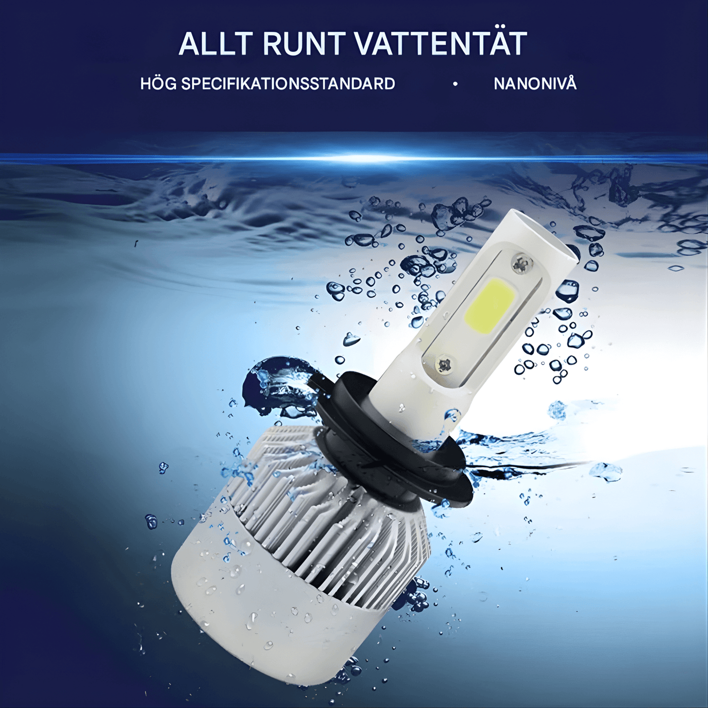 BeamNova – 2-pack LED Strålkastare H1 H7 H4 9005 9006 S2 72W 8000LM 6500K Bilglödlampor för Helljus, Halvljus och Dimljus