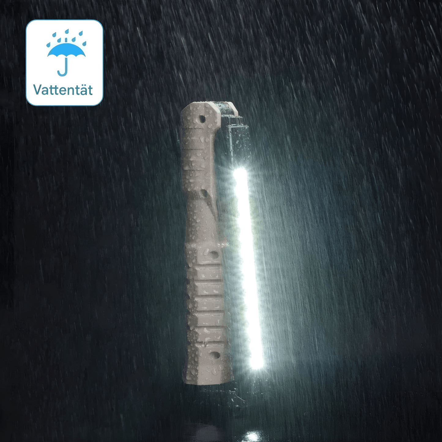 BrightMag – Uppladdningsbar COB+XPE LED Arbetslampa med Magnetfot, Krok och Flera Ljusstyrkor