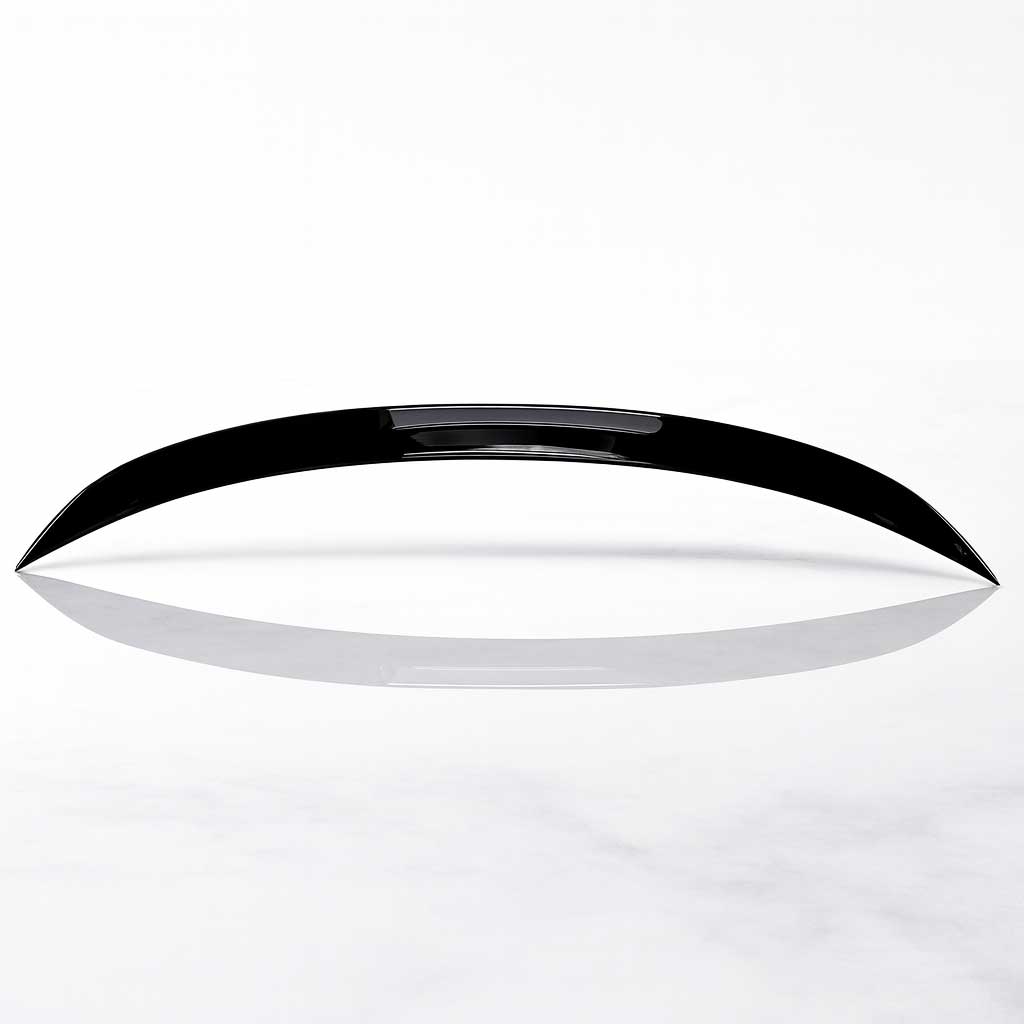 AeroShine - Bakluckespoiler | Glossy Svart & Kolfiberlook Universal Spoiler för Sportigare Bilprofil