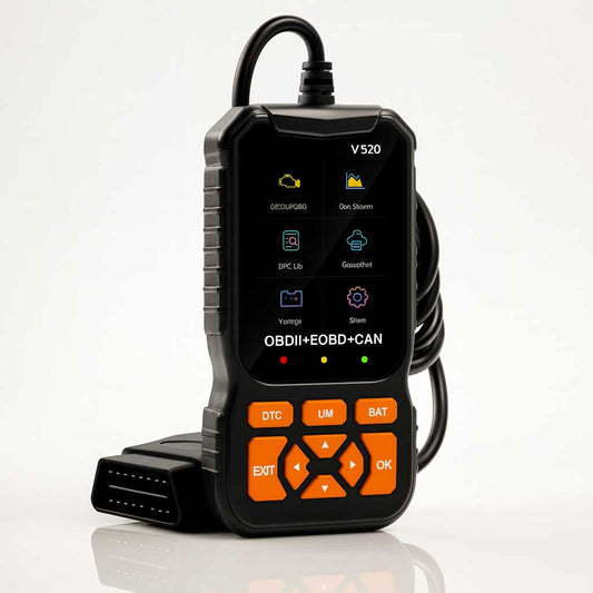 ScanDrive - V520 OBD2 Bilscanner med LiveData, Batteritest & Felkodsläsning för Bensin- och Dieselfordon